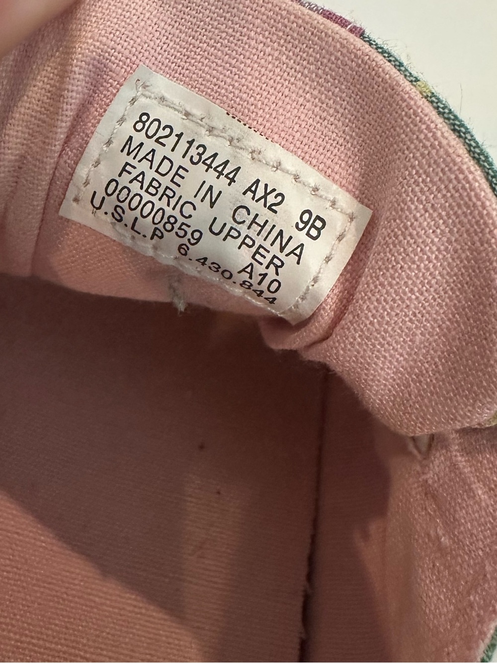 Ralph Lauren Plaid Slip-On Sneakers - Pink Green Blue Cream - Picture 10 of 10